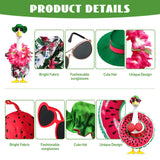 2 Set Hawaiian Porch Goose Outfits,23''Porch Goose Summer Outfits,Bikini Lawn Goose Costume,Yard Goose Clothes Skirt Hat Glasses Floral Wreath Swimming Ring for Outdoor Garden Yard Decor