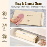 Warming Mat for Food, Food Warming Mat,Electric Warming Tray for Buffets, Fast Heating Silicone Food Warming Mat for for Countertop Parties Home Travel Gatherings Blue, Beige