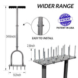 Walensee Manual Lawn Aerator Tool with 15 Iron Spikes, Garden Spike Aerator