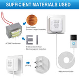 AC 24 Volt Transformer, C Wire Adapter, Compatible with All Versions of Ring Doorbell and Thermostat for Ecobee,Sensi and Honeywell, 315" Long Cable
