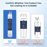 GLACIER FRESH EDR3RXD1 Compatible with 4396841 Refrigerator Water Filter, KAD3RXD1, WHR3RXD1, 4396841, 4396710, Filter 3, 46-9083,46-9030, 9030, 9083 Refrigerator Water Filter, 3 Pack