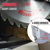 Revvstark 5-1/2" (10mm Arbor) Circular Saw Blades 24T&48T, Carbide Tipped Teeth, Heavy Duty TCT Saw Blades for Cutting Various Wood, Plastic and Composite Materials