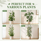 Xeeol 32.6in Plant Trellis for Climbing Plants Indoor, Expandable Large Metal Trellis for Potted Plants, Heavy-Duty Tall Pothos Plant Climber Support for Ivy Pothos Hoya Monstera, 4P