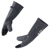 RAPICCA Fireplace Gloves Fire Heat Resistant: Grey 16IN 662℉- Fireproof Leather for Fireplace Fire pit Wood stove Campfire Furnace BBQ Grill Oven Stick Mig Welding Welder Gear - Birthday Gift for men