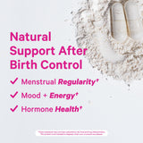 Pink Stork Birth Control Cleanse to Support Hormone Balance, with Chaste Tree Berry (Vitex), Magnesium, and Selenium, Period Support for Conception, Fertility Supplements for Women - 60 Capsules