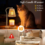 AODHGR Candle Warmer Lamp with Timer Dimmable, Flameless Scented Wax Melter