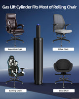 14 Inches-22 Inches Extra Long Gas Lift Cylinder Replacement, 8" Stroke, Hydraulic Pneumatic Shock Piston, Heavy Duty 1000lbs, Universal Fit For Drafting Chairs Bar Stools, Class 4, Black