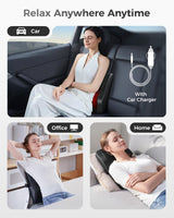 Boriwat Back Massager with Heat, 3D Kneading Massage Pillow for Back, Neck, Shoulder, Leg Pain Relief Deep Tissue, Gifts for Women Men Mom Dad
