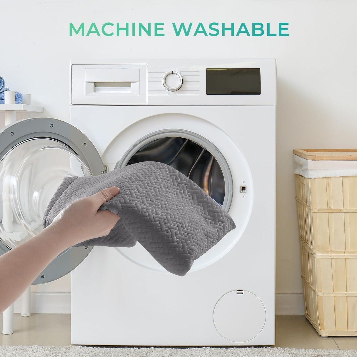 Sasttie Wedge Pillow, 3 Pcs Adjustable Headboard Wedge Pillow, Memory Foam Bed Wedge Pillow for Acid Reflux, Back and Legs Support, Sleeping Wedge Pillow for Adults, Dark Grey