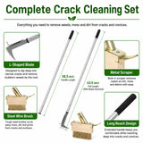 JOLOV Crack Weeder Tool, Long Handle Crevice Weed Scraper