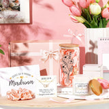 Singhoow 6 Pcs Godmother Proposal Gift Set, 16oz Cup,Spanish,Pink
