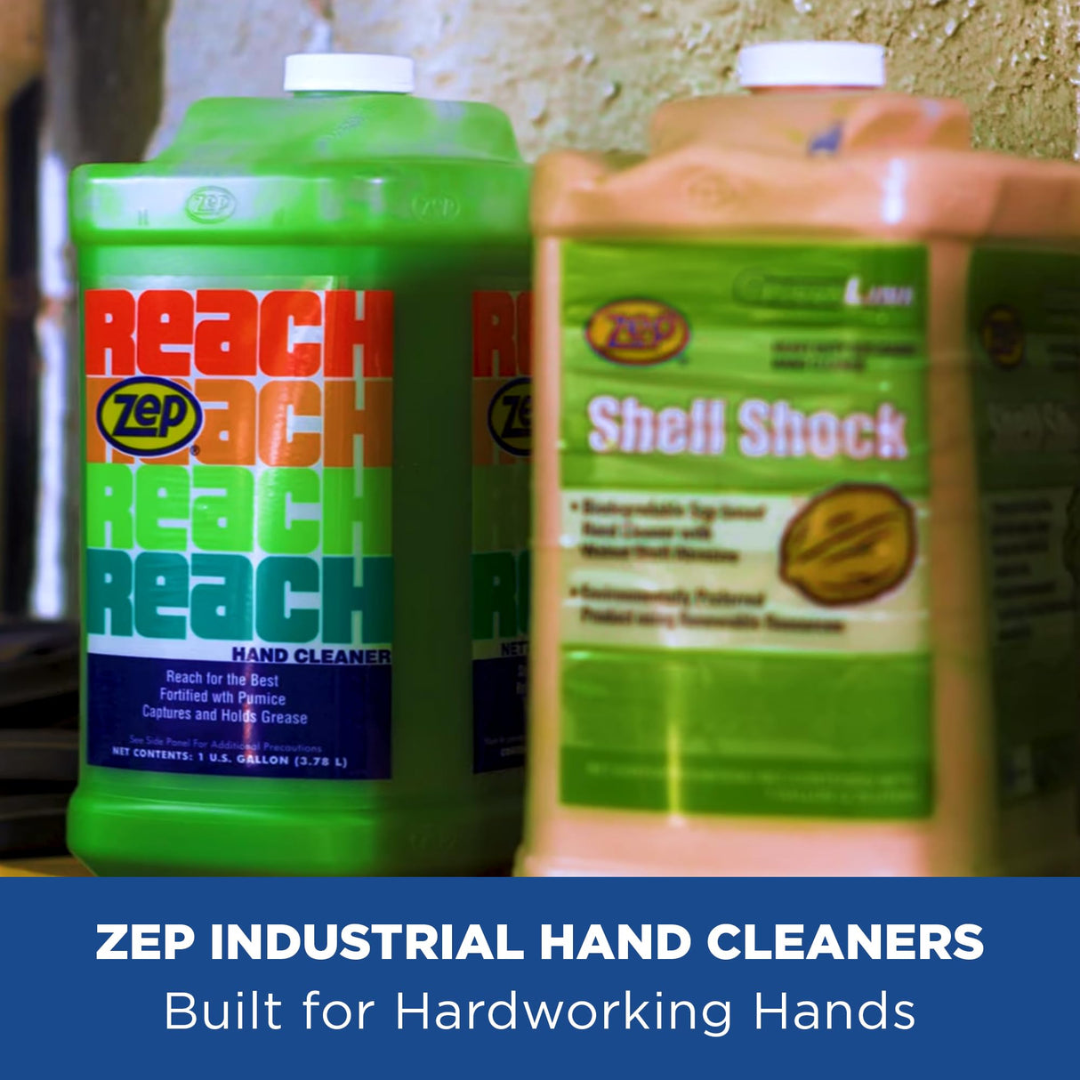 Zep Reach Industrial Strength Hand Cleaner - 1 Gallon (Case of 4) 92524 - Removes Stubborn Shop Soils