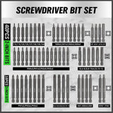 SWANLAKE 232-Piece Ultimate Screwdriver Bit Set, Cr-V Impact Driver Bit Set, Includes Security Bits, Nut Driver, Ratchet Wrench and Bits Holder