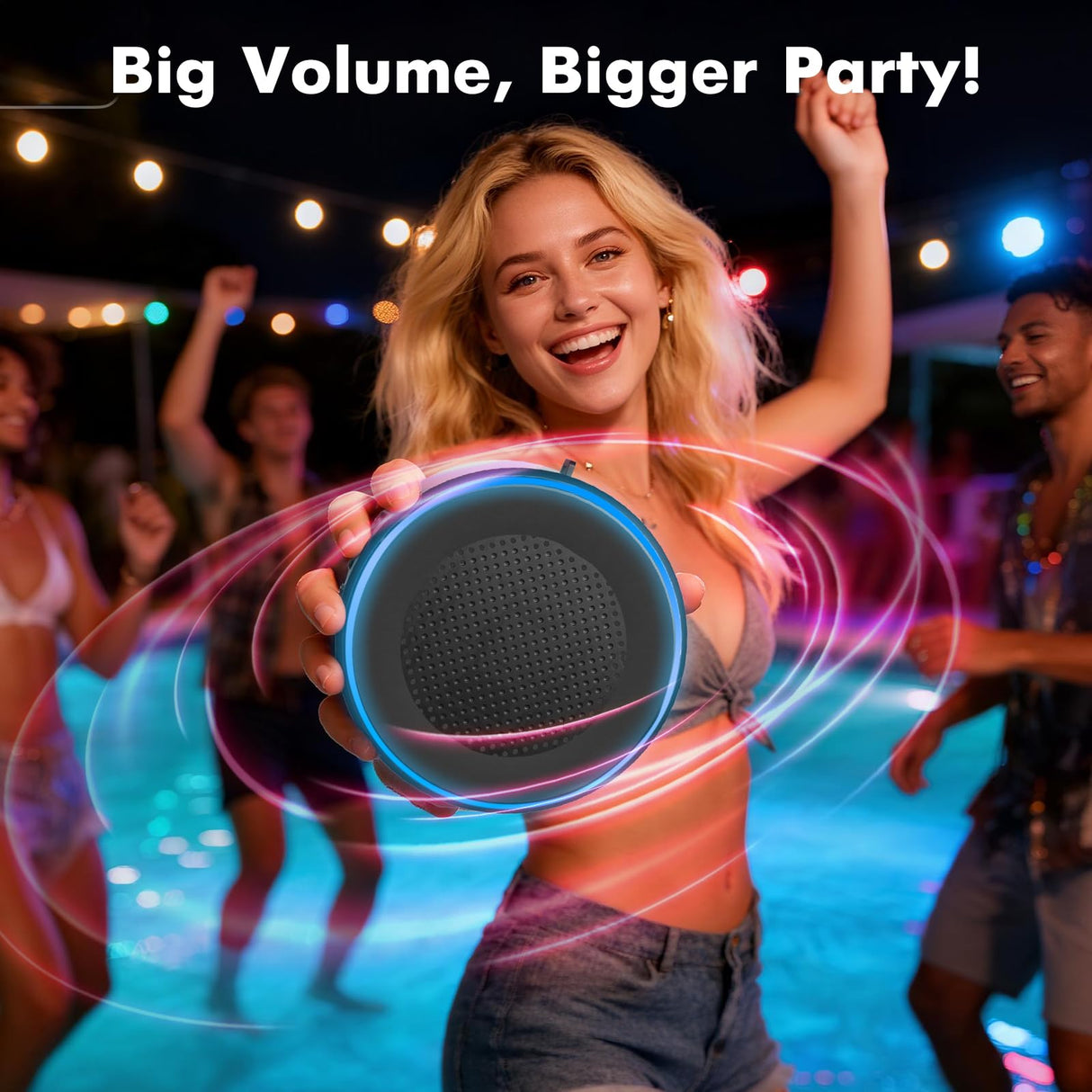 Gifts for Men Dad Him Husband Christmas - Bluetooth Speaker with Phone Stand - Anniversary Birthday Gift for Teen Boy Boyfriend Women, Mens Stocking Stuffers - Ideal for Home/Kitchens/Outdoor/Desk