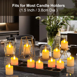 PChero Rechargeable Flameless Candles with Remote Timer & Charging Base, 12 Pack Votive Candles Battery Operated Tea Lights Flickering, LED Tealights for Home Wedding Halloween Fall Christmas Decor