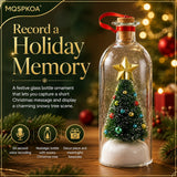 Forever Voice Recordable Ornament Glass Christmas Tree Message in a Bottle