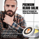 XIKEZAN Beard Kit for Men Grooming & Care w/Beard Conditioner, Wash, Oil, Balm, Brush, Comb,Fathers Birthday Valentines Gifts for Men Him Dad Husband Boyfriend Christmas Stocking Stuffers