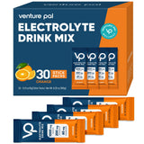Venture Pal High Sodium Sugar Free Electrolytes Powder Packet - Hydration Packets with Sodium, Potassium & Magneisum | Zero Calories | Vegan | Keto & Paleo Friendly Electrolyte Drink Mix | 30 Stick