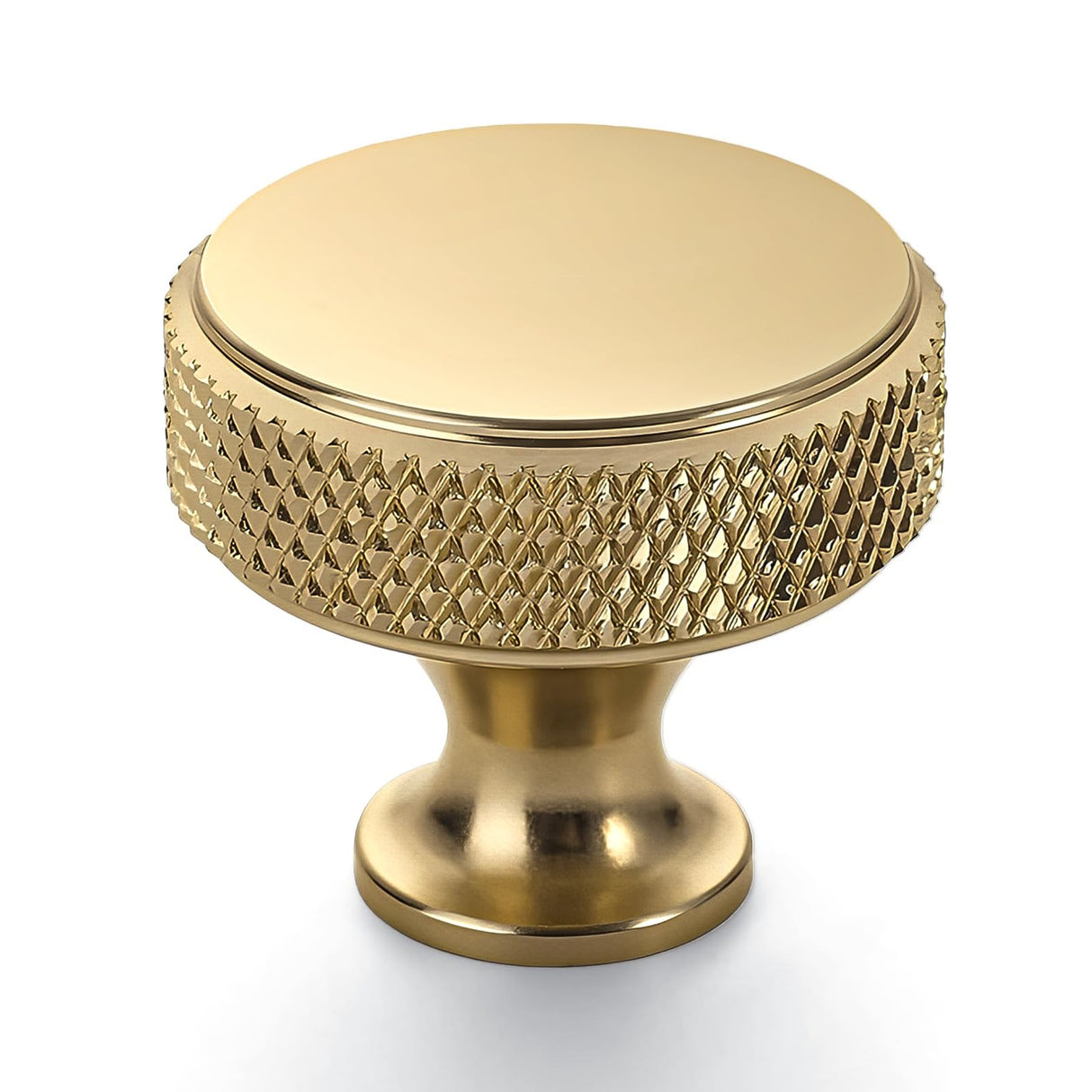 Coinkoly 10 Pack Champagne Bronze Cabinet Pulls Knurled Cabinet Knobs for Dresser Drawer Pulls Brass Cupboard Hardware for Cabinets CK0029
