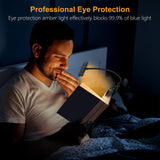 Gritin 19 LED Rechargeable Book Light for Reading in Bed with Memory Function- Eye Caring 3 Color Temperatures,Stepless Dimming Brightness,90 Hrs Runtime Lightweight Clip on Light for Book Lovers