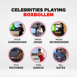 Boxbollen® Boxing Reflex Ball - Celebrity-Endorsed Home Workout Game - App-Connected Punch Counter - Hand Eye Coordination Training Ball - Christmas Gift for Boxers, All Ages - Stocking Stuffer - Red