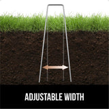 GORILLA GRIP Premium Landscape Staples 200 Pack 6 Inch, Heavy Duty 11 Gauge Galvanized Steel Garden Stakes, Sharp Rust Resistant Landscaping Pins, Lawn Anchors Weed Barrier Fabric, Sod, Irrigation