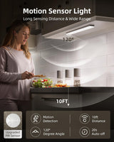 EZVALO 6-Pack Under Cabinet Lighting with Charging Station, 2000mAh Rechargeable Wireless Motion Sensor Lights, 3 Color Temps, Dimmable, Timer, Magnetic, with Remote Control for Kitchen, Closet, Stair