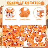 Geelin 50 Pcs Mini Corgi Duck Figurine Bulk Resin Tiny Duck Figurines Small Dog Statue for Fairy Garden, Miniature Terrariums, Animal Gift Bag Fillers, Dog Lovers Gifts