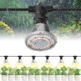SANSI Hanging Grow Light String for Indoor Outdoor Plants, 6 LED Grow Light Bulbs 72W with Optical Lens for High PPFD, IP65 Waterproof Plant Grow Lamp for Greenhouse Garden (Upgraded)