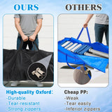 Aulock 140 Gallon Extra Large Storage Bags - Heavy-duty Pool Cover Storage with 4 Carrying Handles, Christmas Tree Bag, 56''x24''x24''