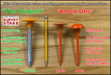 Survey Marker - 4 Pack - Low Profile Survey Stakes (Hi-Vis Orange)