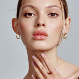 KATIE OTTE Hoop Earrings 14K Gold Hoop Earrings for Women