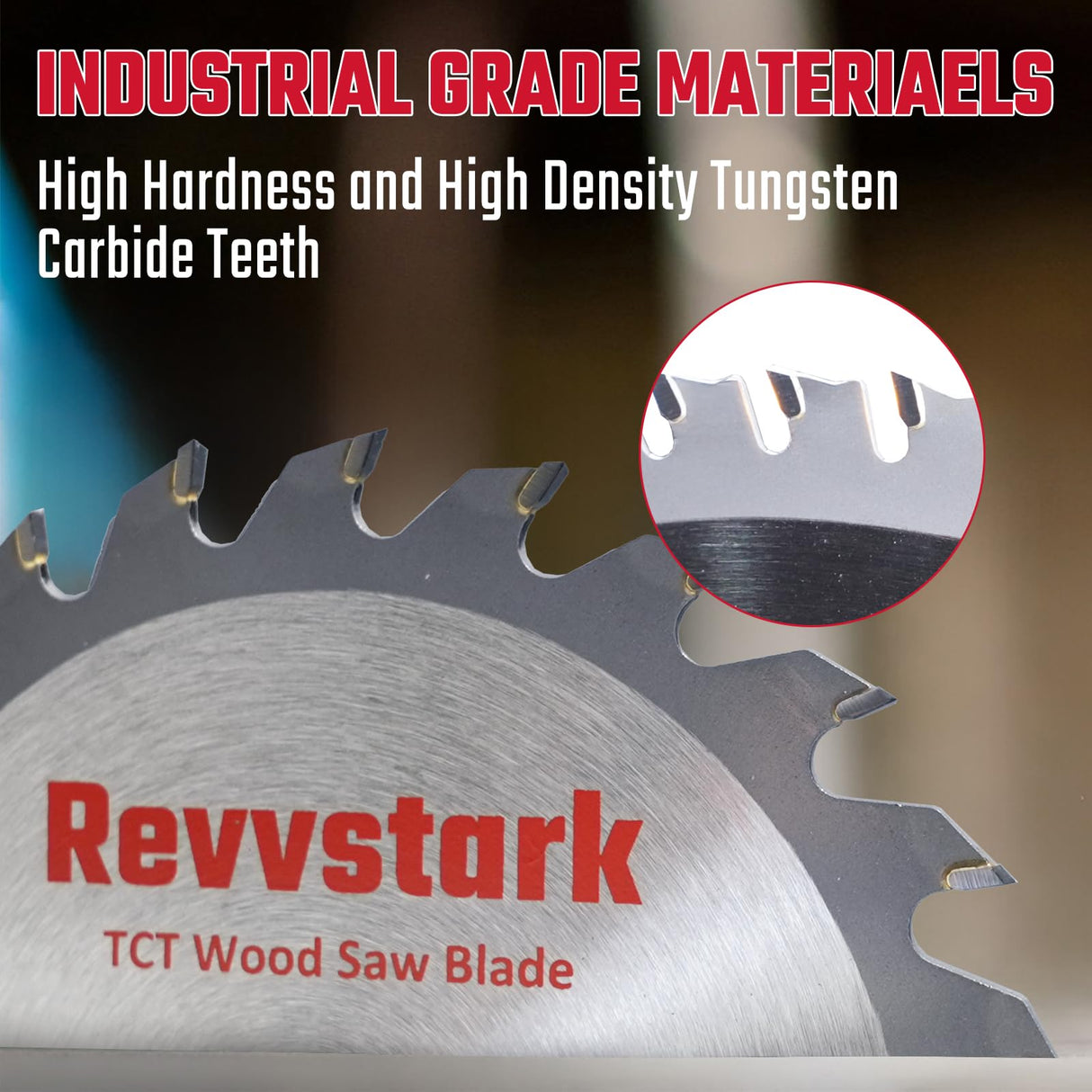 Revvstark 5-1/2" (10mm Arbor) Circular Saw Blades 24T&48T, Carbide Tipped Teeth, Heavy Duty TCT Saw Blades for Cutting Various Wood, Plastic and Composite Materials