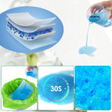 BOOWOO Bedside Commode Liners with Absorbent Pads, 50 Disposable Commode Bags and 50 Pads, Scented Adult Potty Chair Liners, Portable Commode Poop Bags for Commode Chair, Bedpan, Bucket Toilet