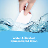 Tru Earth Compact Dry Laundry Detergent - Up to 128 Loads (64 Sheets) - Paraben-Free - Original Eco-Strip Liquidless Detergent, Travel - Fresh Linen | Packaging May Vary