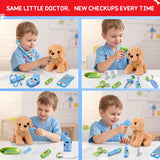 Meland Doctor Kit for Child with Puppy, Pretend Play Toy Gift for Ages 3-6