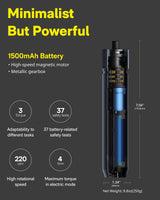 HOTO 25-Piece Upgraded Electric Screwdriver Kit, 1/4'' Hex, Magnetic Lid, 1500mAh Rechargeable Cordless Screwdriver, LED Light, Ideal for Furniture Assembly, Home Repair & Garage Projects