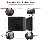 Gel Seat Cushion, Double Thick Egg Gel Cushion for Pressure Pain Relief, Breathable Wheelchair Cushion Chair Pads for Car Seat Office Chair (Black)