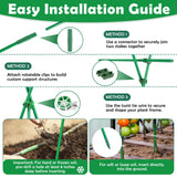 Tetutor 337 PCS Garden Stakes, Fiberglass Tomato Stakes, Garden Sticks