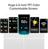 Wyze Scale Ultra, Smart Scale with 4.3" Color Display, Digital Bathroom Scale for Body Weight BMI Muscle Mass Composition, Wi-Fi & Bluetooth Body Fat Scale with Heart Rate- White