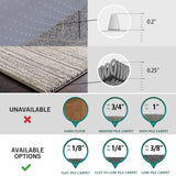 Desk Chair Mat for Carpet, 46"x 60" Anti-Slip Waterproof Plastic Rolling Chair Floor Mat for Home Office, Clear Heavy Duty Easy Glide Computer Chair Mat, Carpet Protector Mat for Office Chair