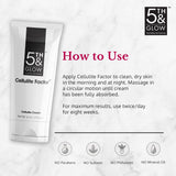 5th & Glow Cellulite Factor - Skin Tightening Cream for Body, Thighs, Legs & Butt - Skin Firming Anti-Cellulite Lotion for Smoother Skin & Stomach - 6 oz
