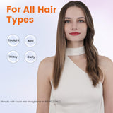 Faszin Professional Hair Straightener, 1.65inch Wide-Plate, Titanium Negative Ion Flat Iron, 30s Rapid Heating, LED Temp Display, Wide Voltage & 10 Adjustable Temp Levels (260-450℉) - Black