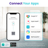 Etekcity Scale for Body Weight and Fat Percentage, Smart Digital LED Bathroom BMI Measurement, Accurate Bluetooth Weighing Machine, Body Composition Analyzer, Ash-black, 400lb