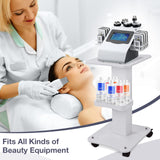 Esthetician Trolley Cart with Wheels, Aluminum Salon Spa Beauty Machine Trolley Stand, Load 135Lbs, 3 Tier Beautician Rolling Cart Esthetician Machine Mobile Handcart for Beauty Instrument Storage