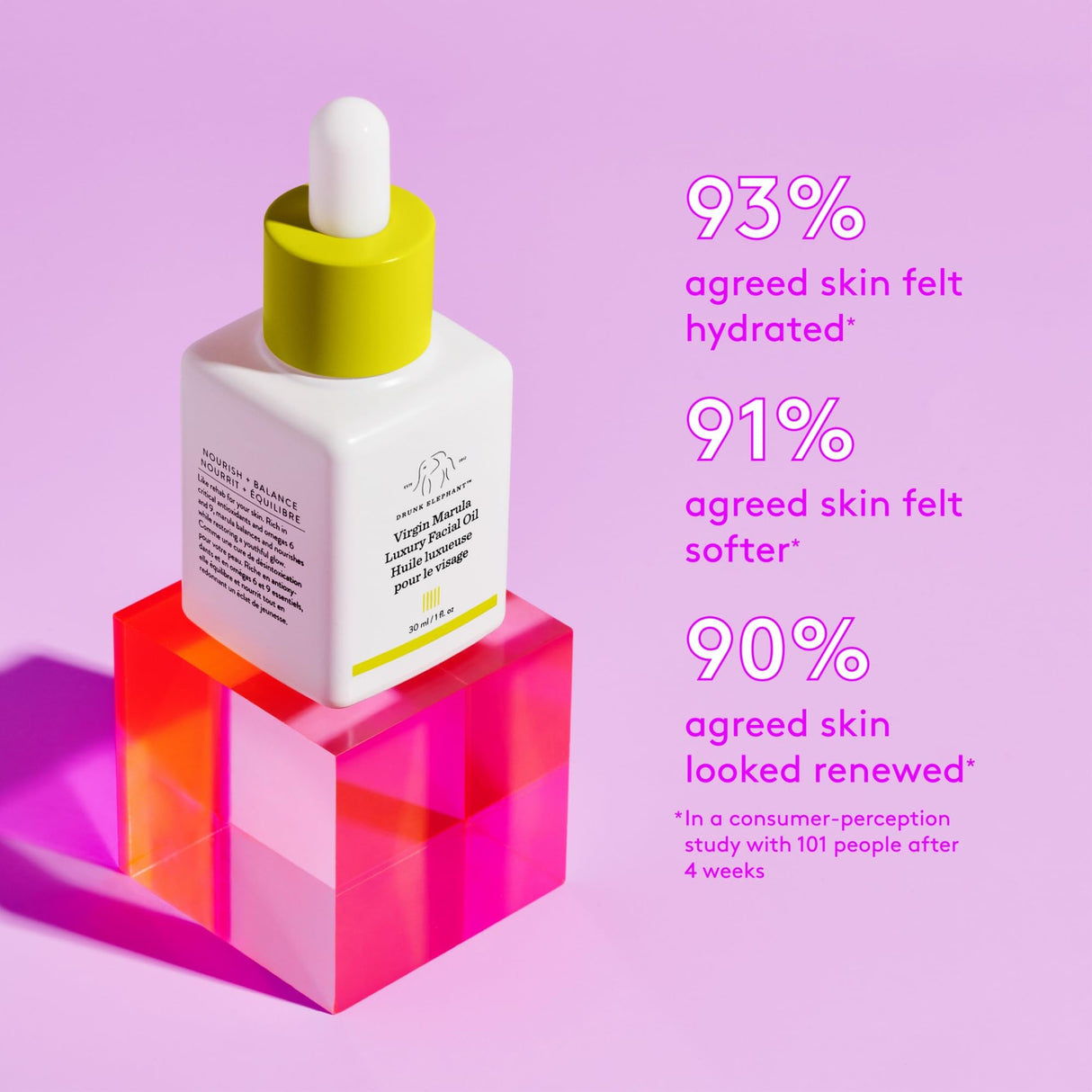 Drunk Elephant Virgin Marula Luxury Facial Oil - Gluten-Free and Vegan Anti-Aging Skin Care and Face Moisturizer (30 mL / 1 Fl Oz)