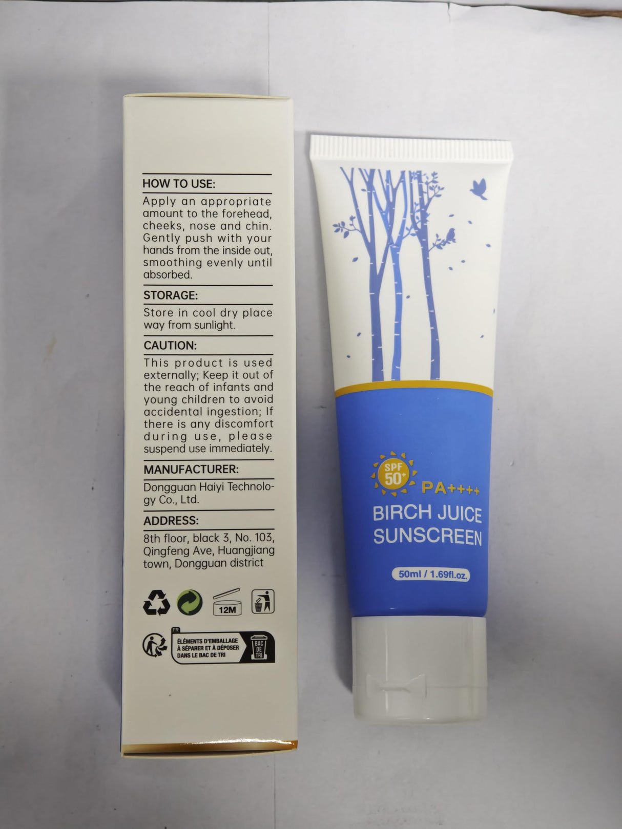 Birch Juice Moisturizing Sunscreen Mild-up Sunscreen for Face, UV LOCK 1.69 Fl Oz SPF 50 Broad Spectrum, Moisturizing Korean Skin Care, No White Cast Ocean Friendly-Reef Safe (1)