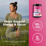 Optimum Nutrition Amino Energy Powder Plus Hydration, with BCAA, Electrolytes, and Caffeine, Watermelon Splash, 30 Servings (Packaging May Vary)