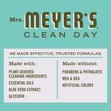 MRS. MEYER'S CLEAN DAY Liquid Dish Soap, Biodegradable Formula, Basil, 16 fl. oz - Pack of 6