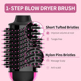 Hair Dryer Brush Negative Ion Anti-frizz Hot Air Volumizer, Hair Dryer Brush, Styler, 110V-120V/220V-240V Dual Voltage, European and Travel Use